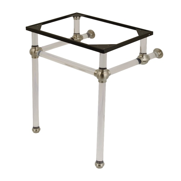 Fauceture VAH242030SN 24-Inch x 20-3/8-Inch x 30-Inch Acrylic Console Sink Legs, Brushed Nickel VAH242030SN - main